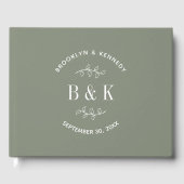 Name des botanischen Monogrammkopfes Gästebuch (Vorderseite)