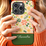 Name des botanischen Niedlichen Blumenmusters Case-Mate iPhone Hülle<br><div class="desc">Das elegante Design mit einem lebendigen Muster botanischer Blumen verleiht Ihrem Accessoire eine besondere Note. Die fröhliche Mischung aus Blume und Blätter in warmen Farbtönen schafft einen charmanten und spielerischen Look. Das Script-Name-Element fügt eine personalisierte und elegante Touch hinzu, die dieses Design einzigartig und stilvoll macht. Ideal für diejenigen, die...</div>