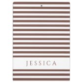 Name des braunen und weißen Streifens Klemmbrett (Rückseite)