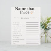 Name des Brautparty Bridal Brunch Spiel (Stehend Vorderseite)