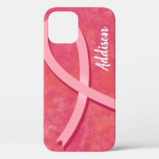 Name des Brustkrebserkrankungsüberlebens Pink Ribb Case-Mate iPhone Hülle (Rückseite)
