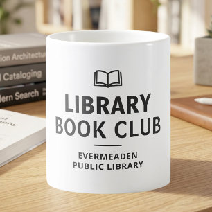 Name des Buchclubs Bibliothek Benutzerdefiniert Kaffeetasse