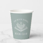 Name des Buchclubs personalisiert Pappbecher (Vorderseite)