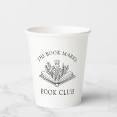 Name des Buchclubs personalisiert  Pappbecher (Vorderseite)