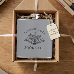 Name des Buchclubs Personalisiertes Geschenk Gefal Flachmann