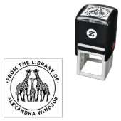 Name des Bücherbuchs Giraffe Permastempel (Beispiel)