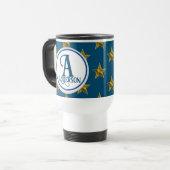 Name des Buchstabens eines Monogramms für eine Kla Reisebecher (Vorderseite Links)