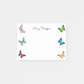 Name des Butterfells Monogram Post-it Klebezettel (Vorderseite)