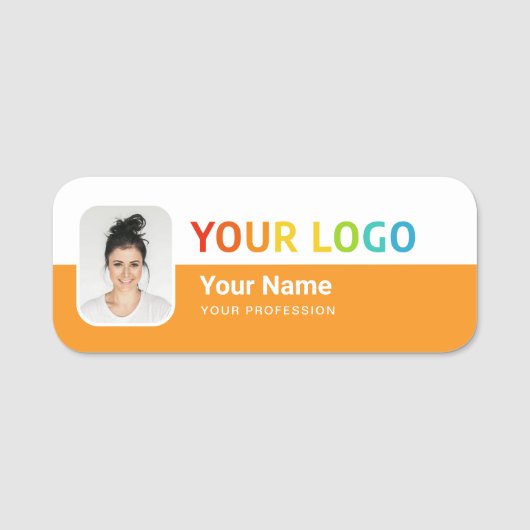 Name des Buttons des Mitarbeiters oder Magnetic mi Namensschild (Vorderseite)