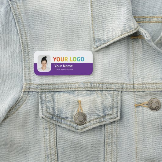 Name des Buttons des Mitarbeiters oder Magnetic mi Namensschild (Beispiel)