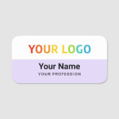 Name des Buttons des Violetangestellten oder Magne Namensschild (Vorderseite)