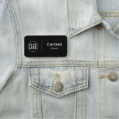 Name des Buttons für die Sicherheit oder Magnesium Namensschild (Beispiel)