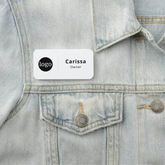 Name des Buttons für die Sicherheit oder Magnesium Namensschild (Beispiel)