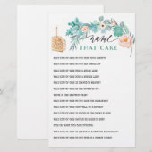 Name des Cake Brautparty Games (Vorne/Hinten)