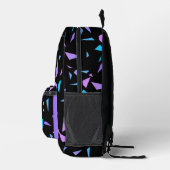 Name des Coolen Abstrakten geometrischen Musters Bedruckter Rucksack (Rechts)