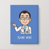 Name des coolen Arztes Button (Vorderseite)