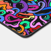 Name des coolen farbigen Monogramms Schreibtischunterlage (Ecke)