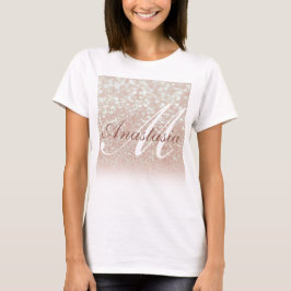 Name des coolen, Phantastischen, rosa Glitzer T-Shirt