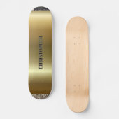 Name des coolen schwarzen Silberes Skateboard (Vorderseite)