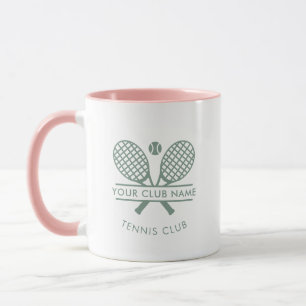 Name des Country Clubs hinzufügen Tennis-Schläger- Tasse