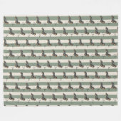 Name des Dackel-Pets für den benutzerdefinierten g Fleecedecke (Vorderseite (Horizontal))