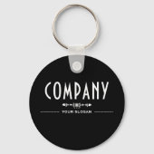Name des dekorativen Unternehmens Schlüsselanhänger (Rückseite)