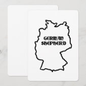 Name des deutschen Hirten Einladung (Vorne/Hinten)