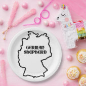 Name des deutschen Hirten Pappteller (Party)