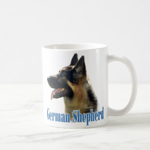 Name des deutschen Hirten (schwarz/tan) Kaffeetasse