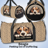 Name des Dogs hinzufügen, Beagle Duffle Bag