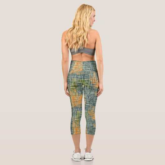 Name des dynamischen Patchwork: Logos und Text per Capri Leggings (Rückseite)