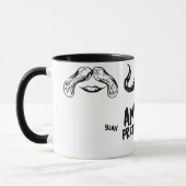 "[Name des Eigentümers] Hübsche Frau, ja, ja!" Tasse (Links)