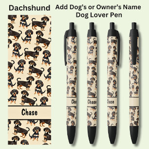 Name des Eigentümers oder des Hundes, Dackel hinzu Kugelschreiber