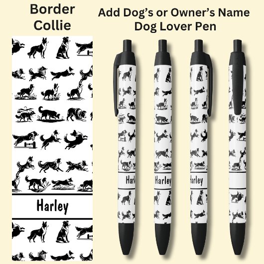 Name des Eigentümers oder des Hundes hinzufügen, B Kugelschreiber