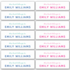 Name des einfachen Buches Aufkleber