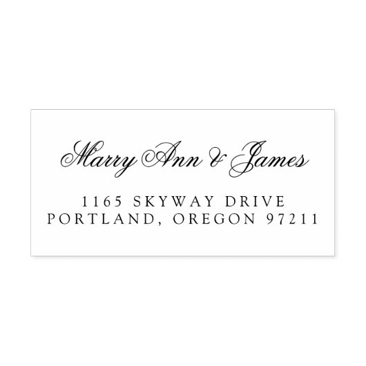 Name des eleganten Ehepaares Permastempel (Design)