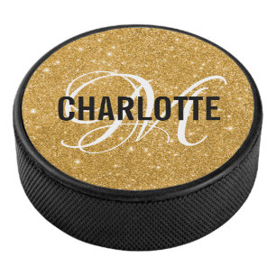 Name des eleganten Glitzer Eishockey Puck