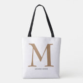 Name des eleganten Goldmonogramms Tasche (Rückseite)
