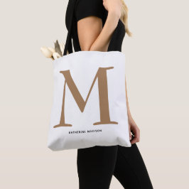 Name des eleganten Goldmonogramms Tasche