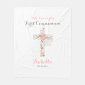 Name des ersten Blumenkreuzes Fleecedecke (Vorderseite)