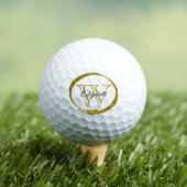 Name des ersten Monogramms für den Gold-Glitzer-Ov Golfball (Insitu T-Shirt)