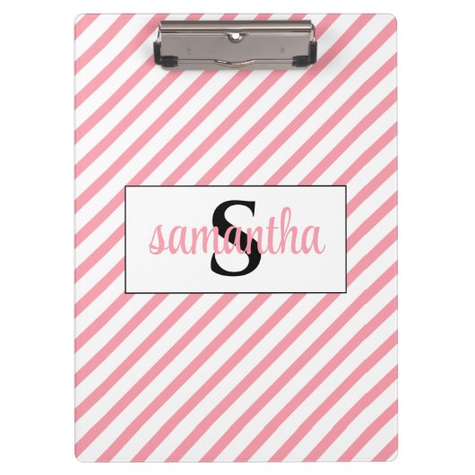 Name des ersten Monogramms Klemmbrett (Vorderseite)