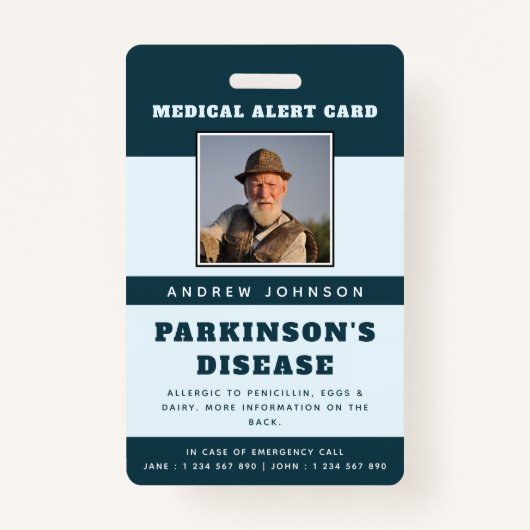 Name des erwachsenen Fotos Ausweis (Vorderseite)