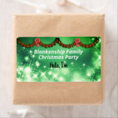 Name des Etiketts für Weihnachtsgarland und Red Bo (Insitu)