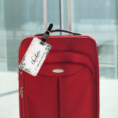 Name des Eukalyptus-Glitzer Gepäckanhänger