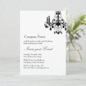 Name des Events White Grand Ballroom Einladung (Stehend Vorderseite)