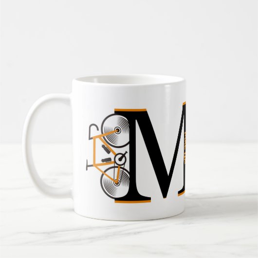 Name des Fahrradbriefs Kaffeetasse (Links)