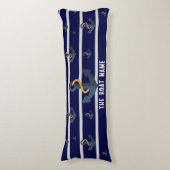 Name des Familienboots mit Anchor Rope Nautic Seitenschläferkissen (Vorderseite Vertikal)