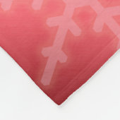 Name des Festivals Red Foil Snowflakes Monogramm Fleecedecke (Ecke)