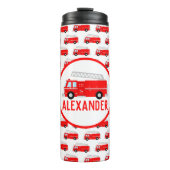 Name des Feuerfahrzeugs Thermosbecher (Vorderseite)